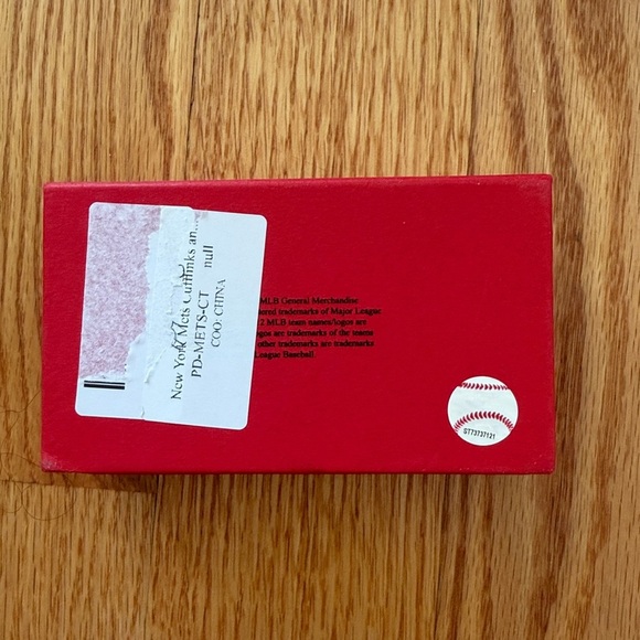 MLB New York Mets Team Logo Tie Clip & Cufflinks Baseball Gift Box - Picture 8 of 10